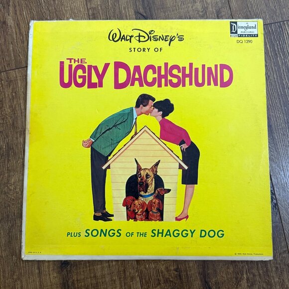Walt Disney's The Ugly Dachshund Shaggy Dog Vinyl LP 1965 DQ1290 - Picture 1 of 4